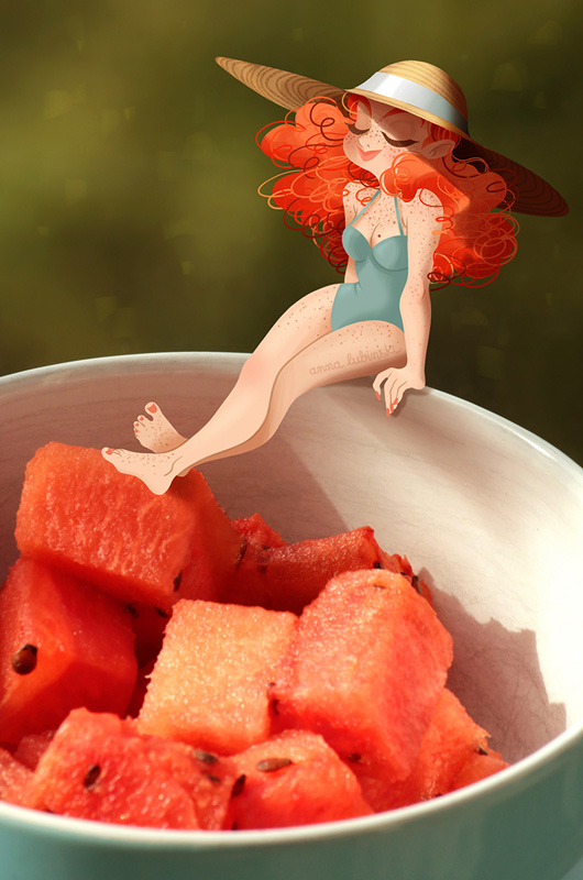 anna-lubinski-photo-illustrée-pasteque-watermelon-summer-ete